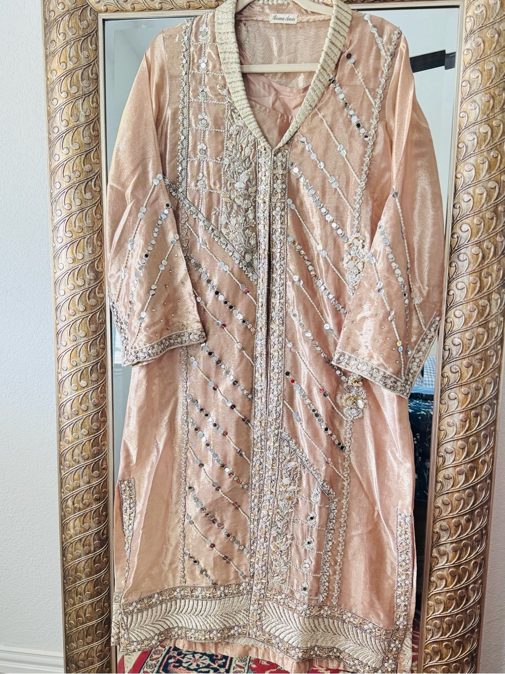 Bisma amir designer pakistani Embellished Long Dress